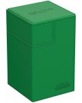 Kutija za kartice Ultimate Guard Flip`n`Tray 100+ XenoSkin - Monocolor Green (100+ kom.) - 1t